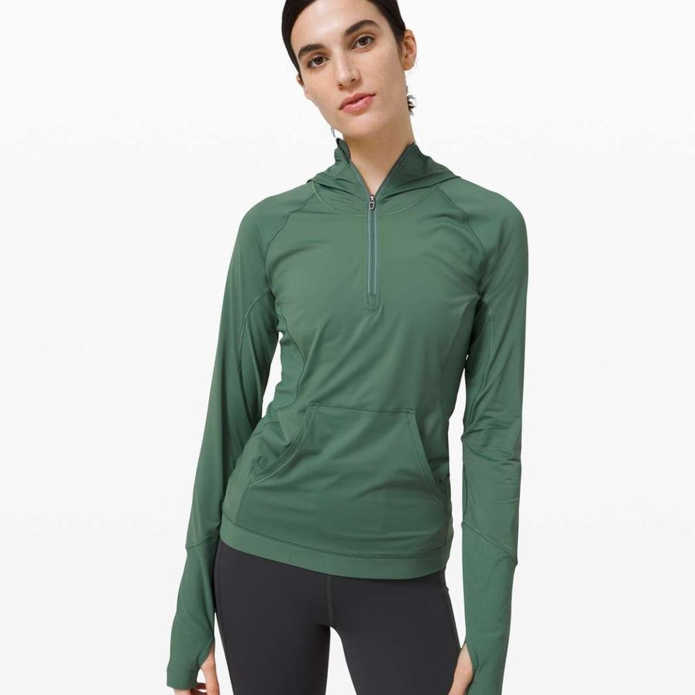 Lululemon Sleek Performance 1/2 Zip Hood